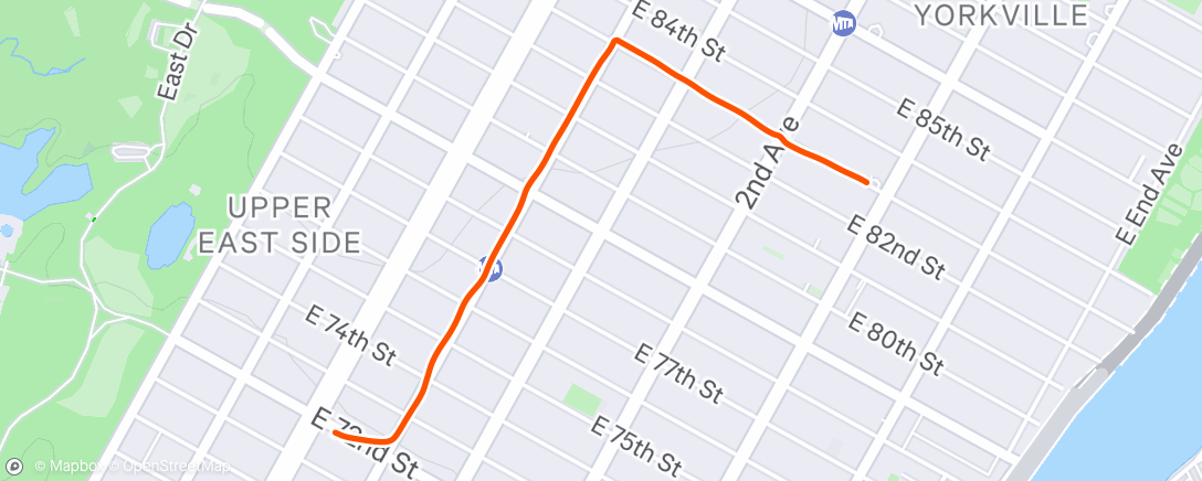 Map of the activity, Guess who forgot to stop her watch.
