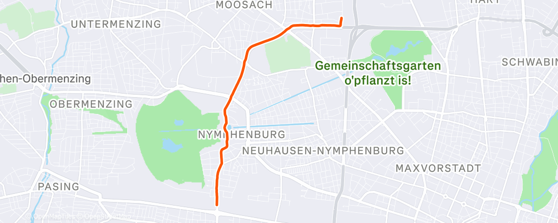 Map of the activity, Night Ride #commutemarker.com