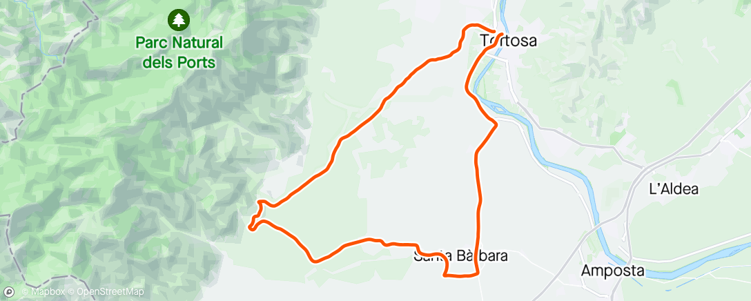 Map of the activity, Carretera