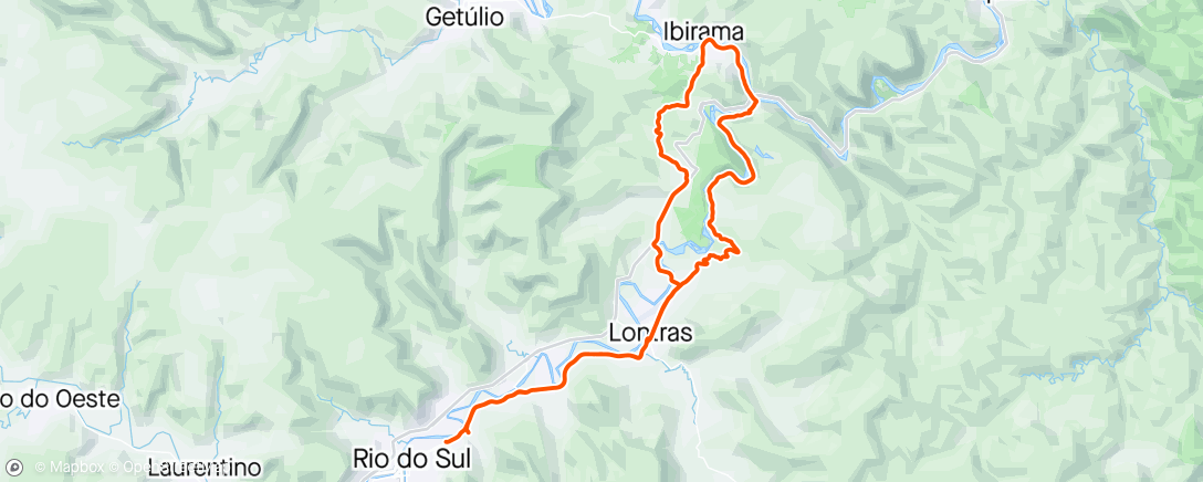 Map of the activity, Ponte XVI/ Ibirama