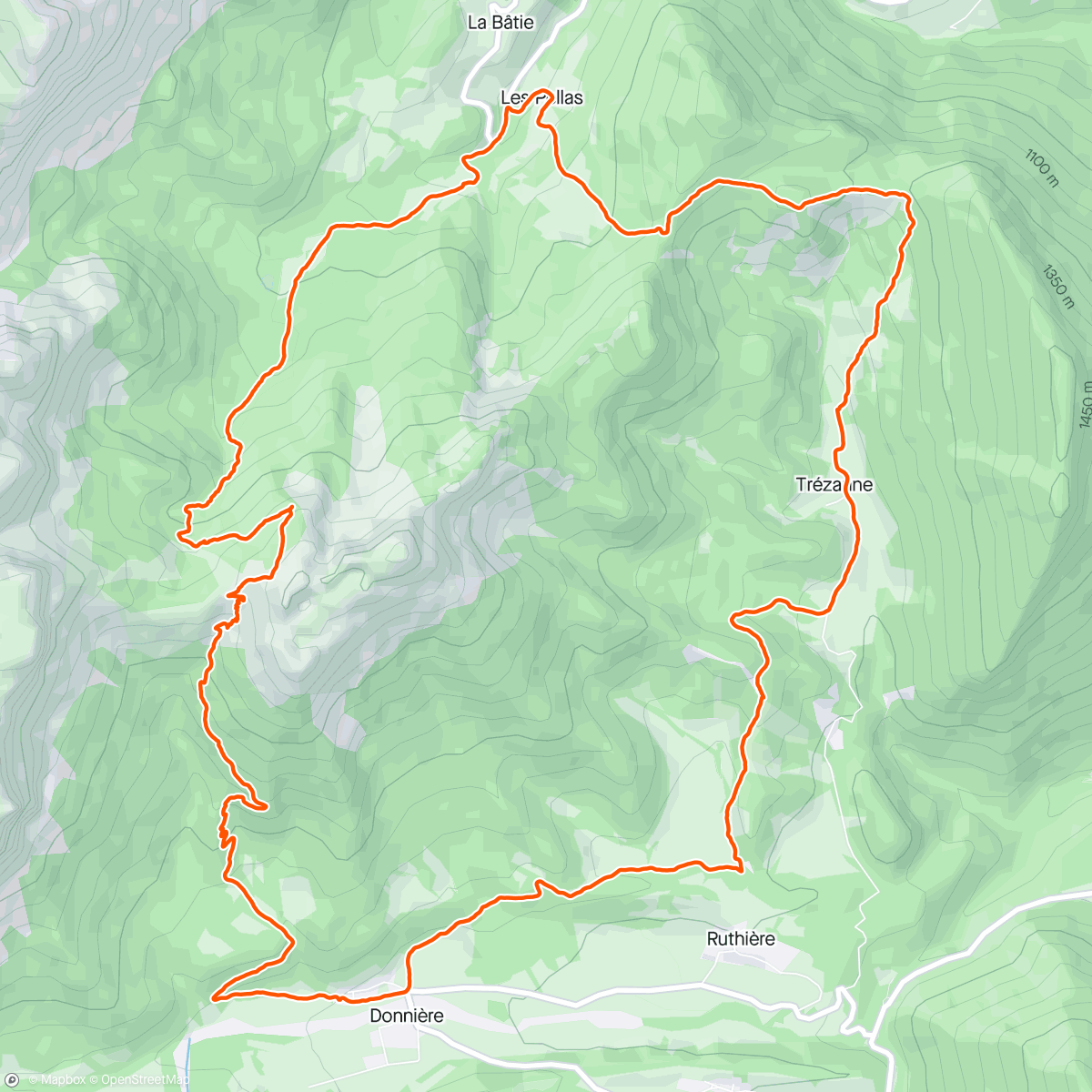 Map of the activity, Tour du Mont Aiguille