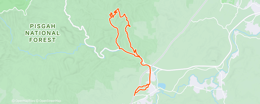 Map of the activity, Christmas in Pisgah🎄