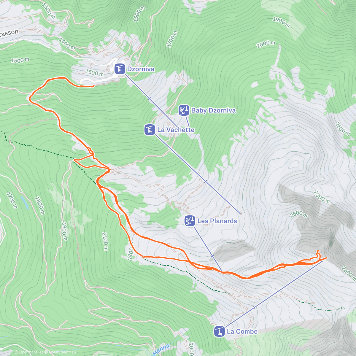 Карта физической активности (La deuxième - Mont-Noble 🇨🇭😍🌞)