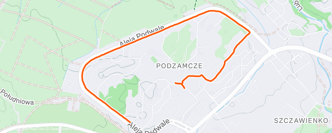 Map of the activity, Afternoon Walk