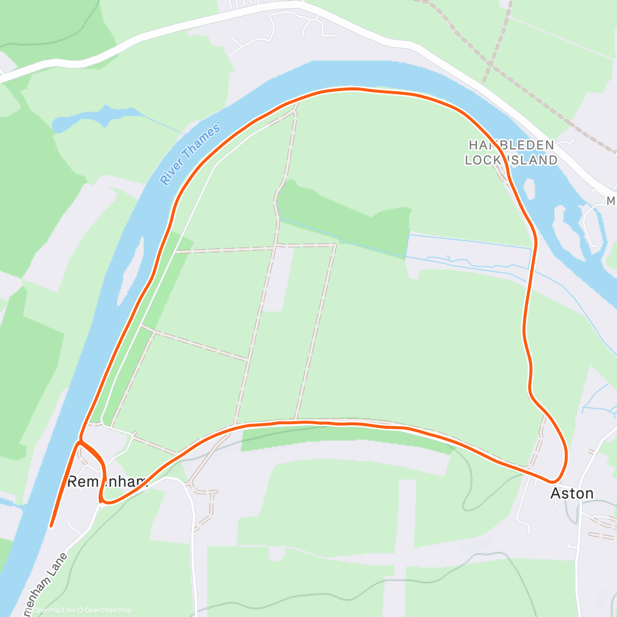 Карта физической активности (Afternoon Run)