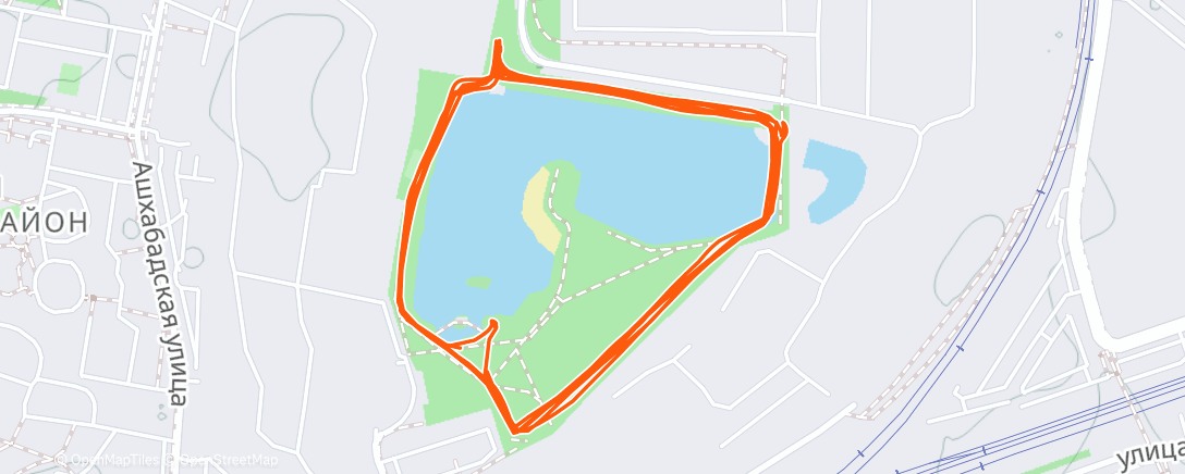 Map of the activity, Утренний забег