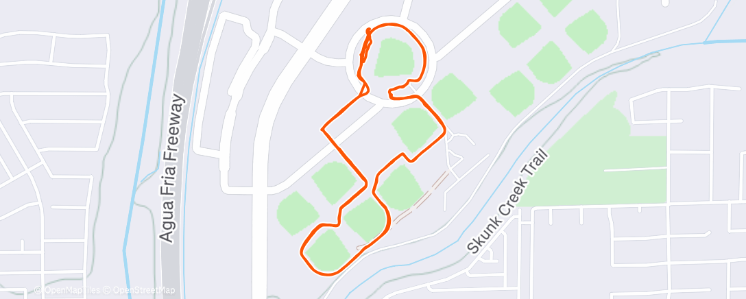 Карта физической активности (Afternoon Run)