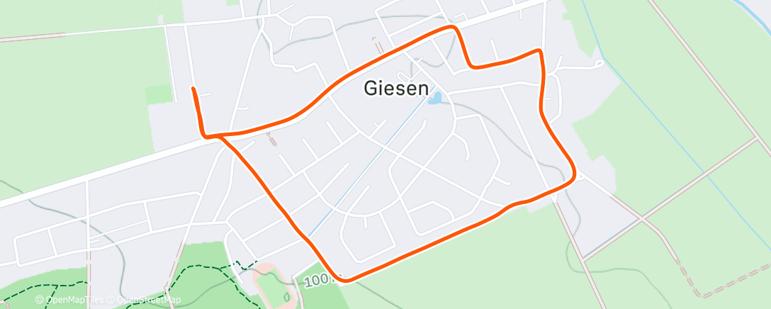 Map of the activity, Spaziergang am Nachmittag