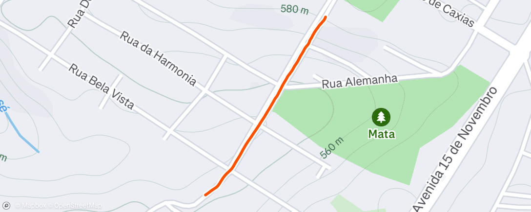 Map of the activity, Lauf am Morgen