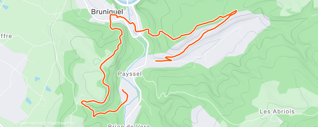 Map of the activity, Trail : patinage au milieu des sangliers