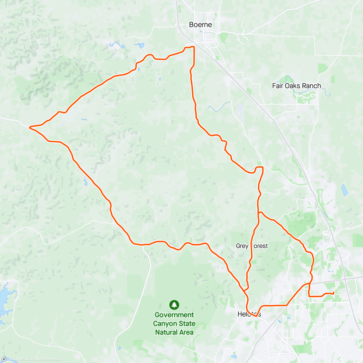 アクティビティ「LÉtape San Antonio 2024 Ride」の地図