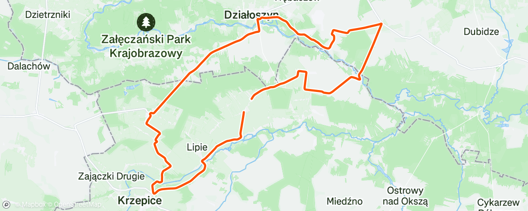 Map of the activity, Afternoon Gravel Ride