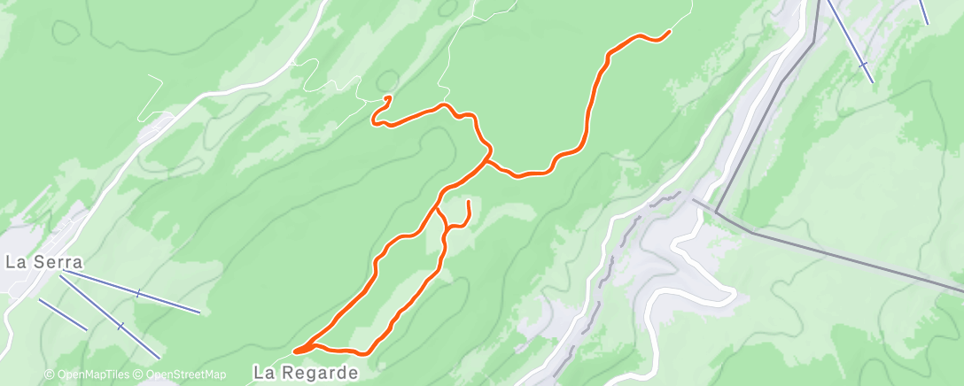 Map of the activity, Morning Nordic Ski