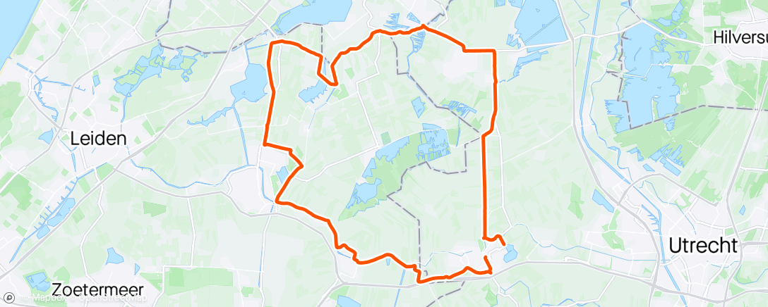 Map of the activity, Voor de ringvaart linksaf..