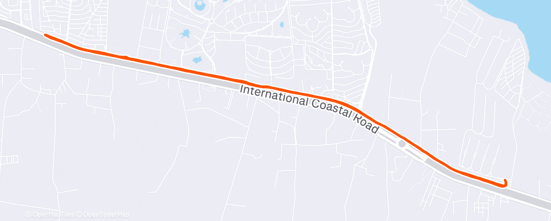 Map of the activity, Дневной забег