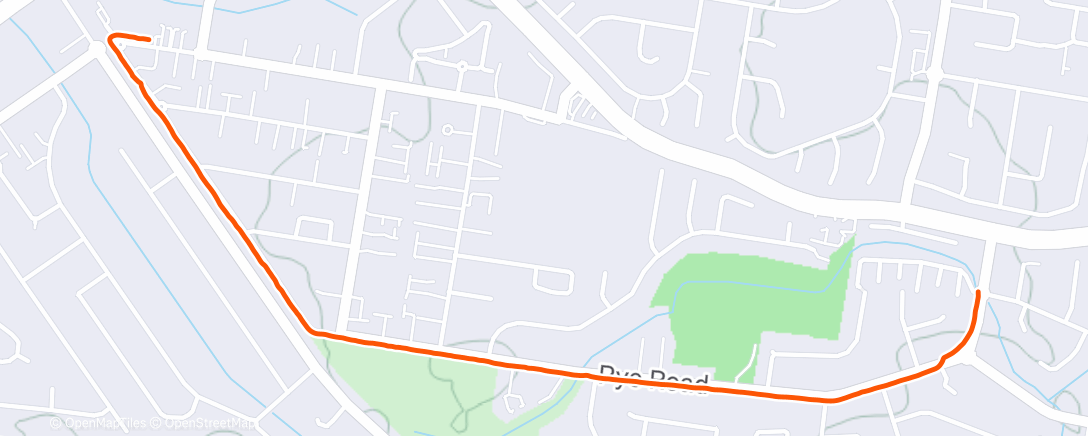 Map of the activity, Walk Run