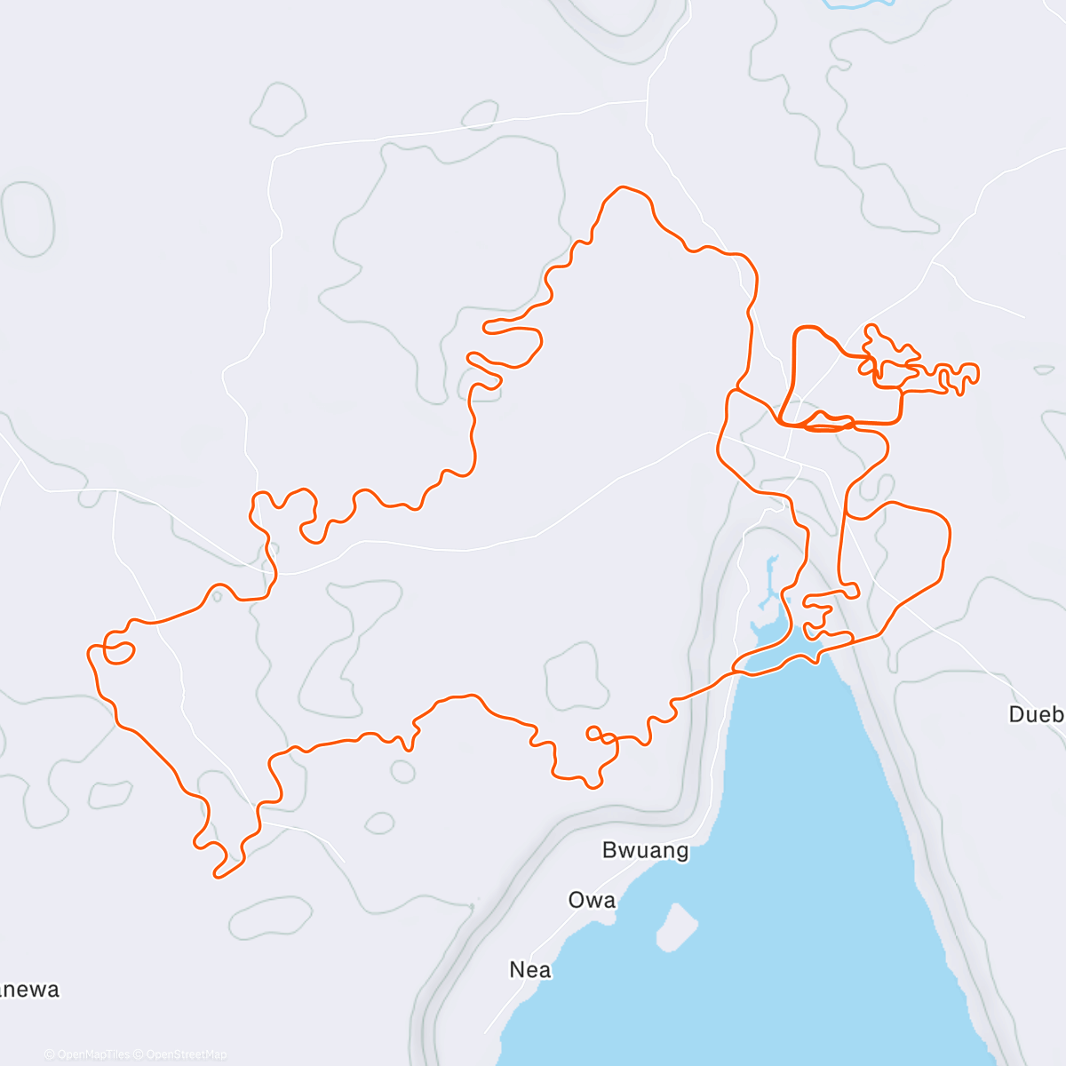 Map of the activity, Zwift - Tropic Rush in Makuri Islands