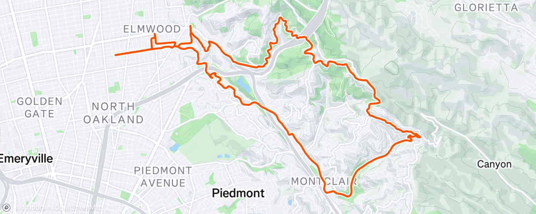 Map of the activity, Morning Ride