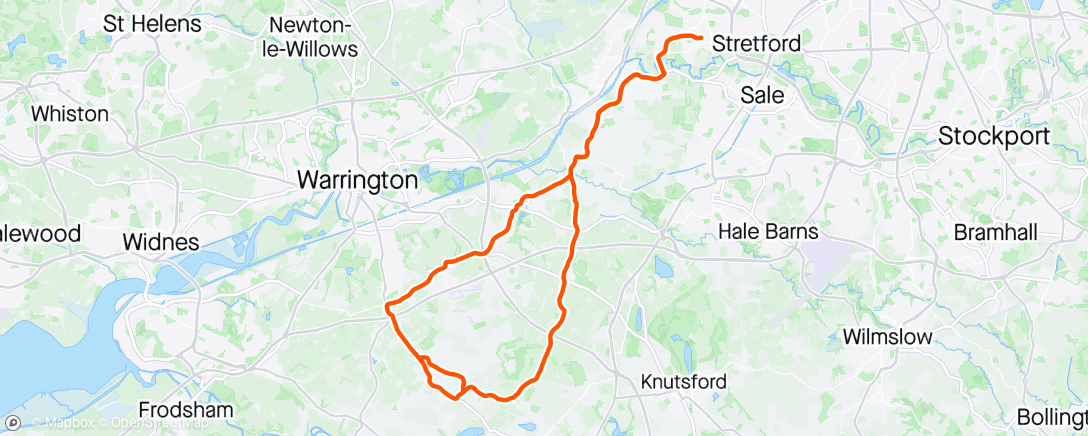 Map of the activity, Inaugural Mile Road Club Chainy