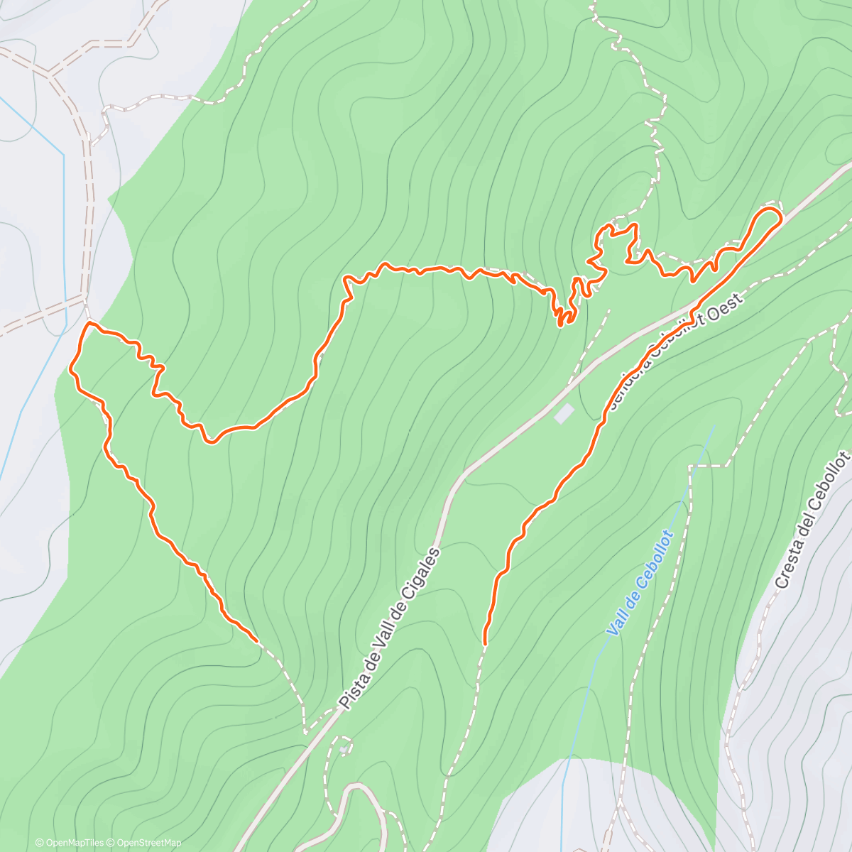 Map of the activity, Morning Walk