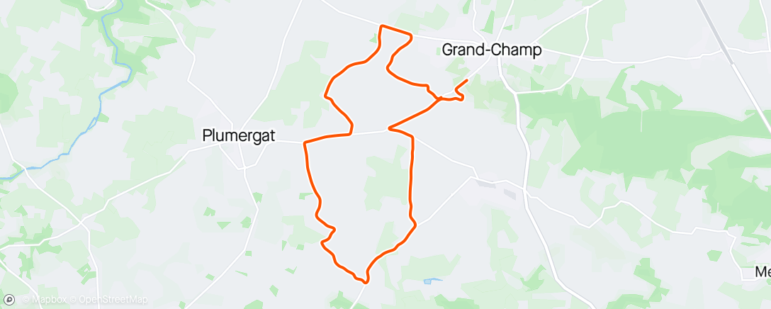 Map of the activity, Bretagne stage 1 TT - with no TT bike 😑🫠