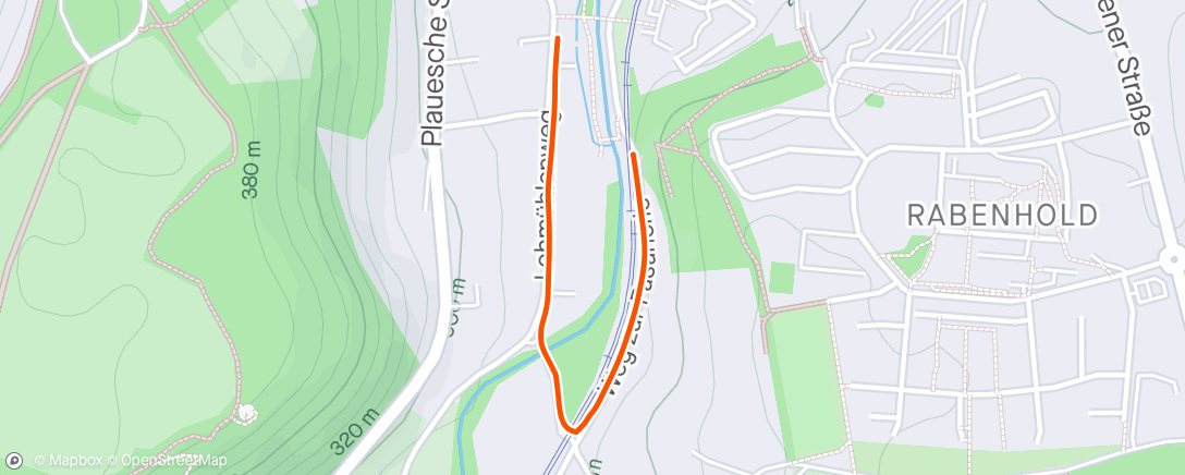 Mapa de la actividad, Mittagspaziergang