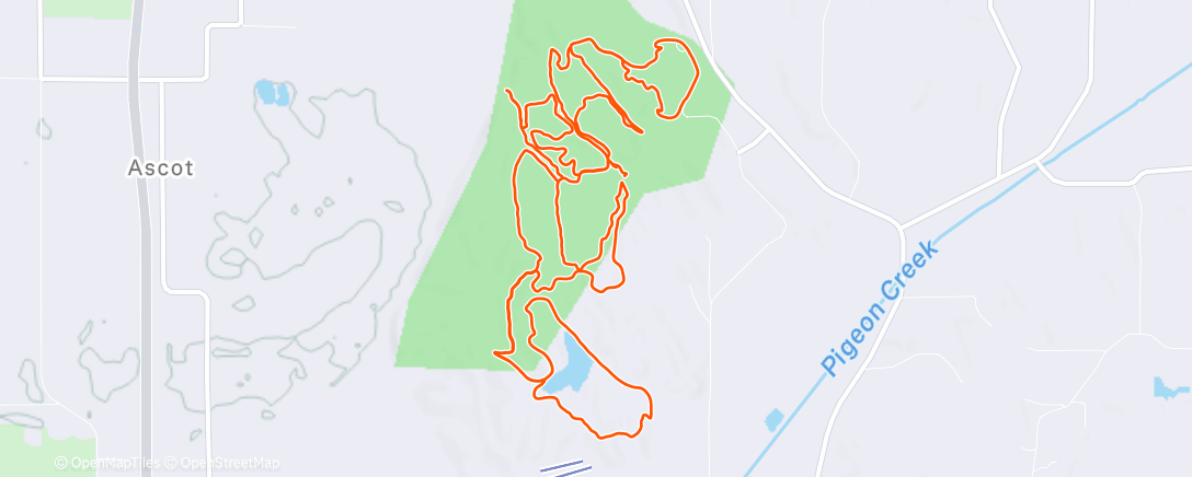 Map of the activity, Part One: Hitchcock 1/2 of the 101KM the Hardway!