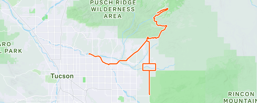 Mapa da atividade, Morning Ride