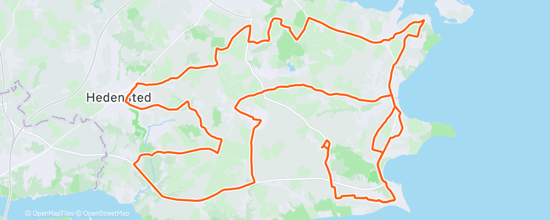 Map of the activity, Morning Ride