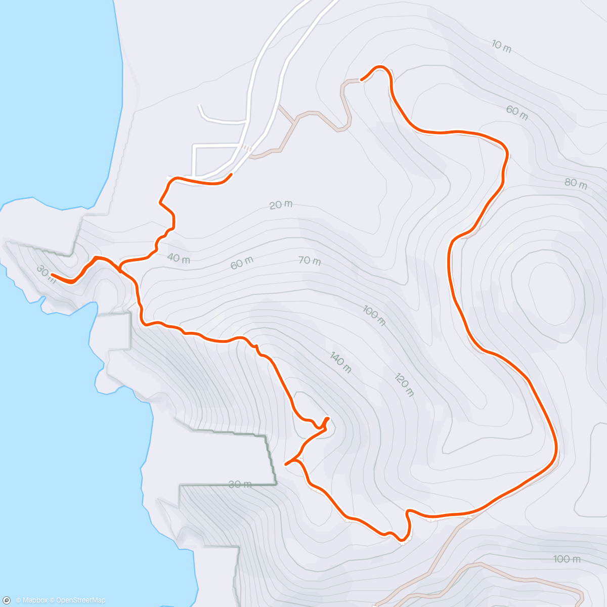 Map of the activity, Puntas Lobos Hike