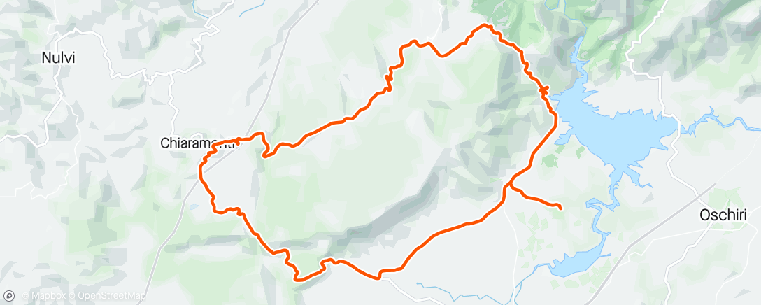 Map of the activity, Giro post Giro di Sardegna