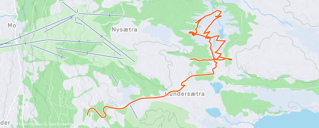 Map of the activity, Afternoon Kitesurf