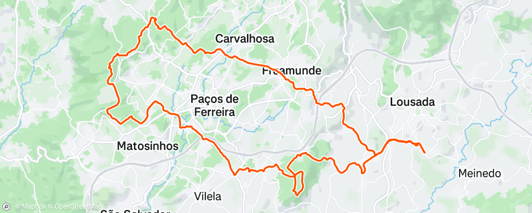 Karte der Aktivität „Volta de bicicleta de montanha matinal”