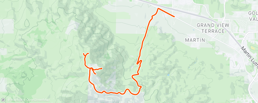 Map of the activity, Peavine HC for 2x45ss with surges