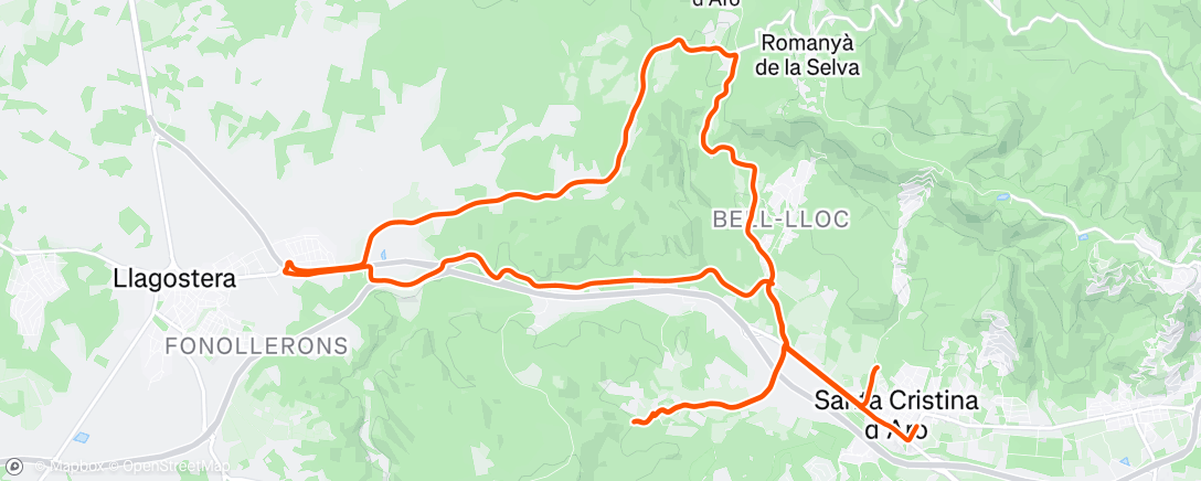 Map of the activity, Morning Ride