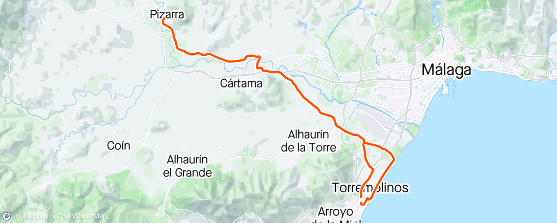 Map of the activity, Bicicleta a la hora del almuerzo 242 con la flaca 🤦🏻‍♂️capicúa jajaja