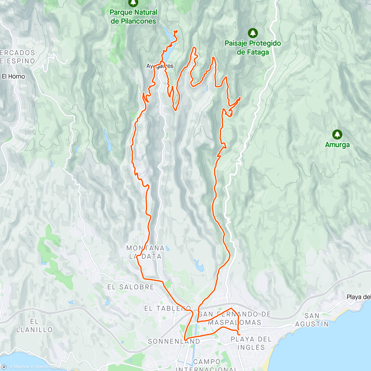 Map of the activity, Ayagaures 🚲🥳☀️🌴