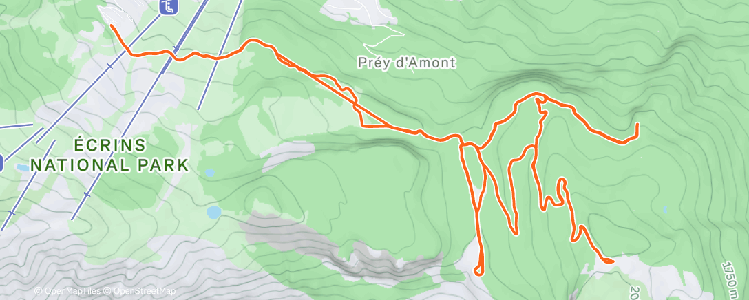 「Reprise ski de fond.」活動的地圖