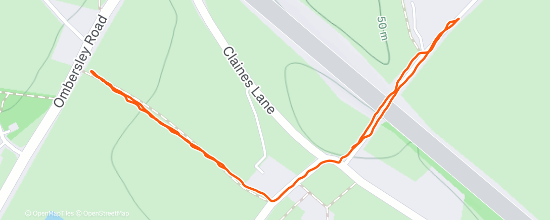 Map of the activity, Lunch Walk