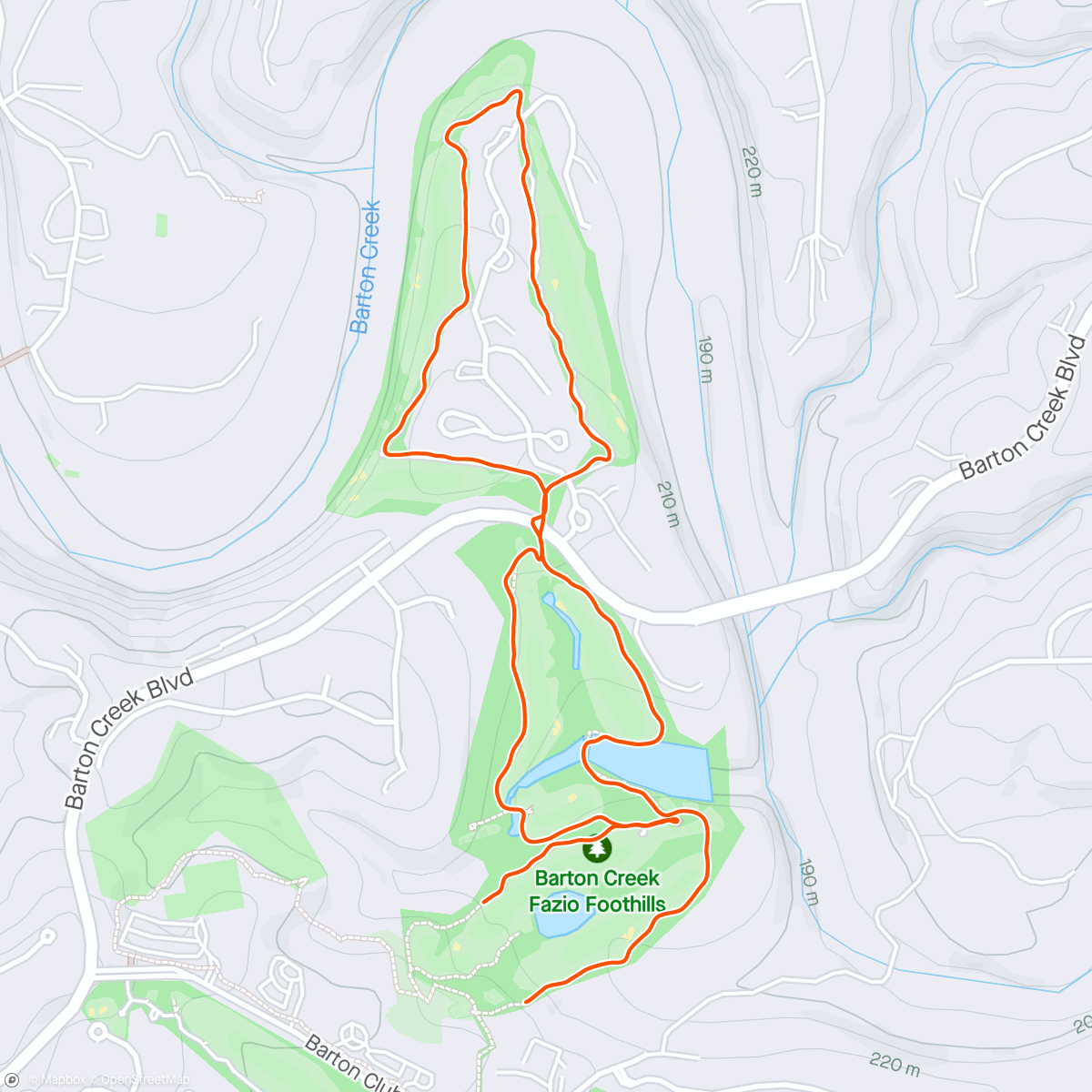 Map of the activity, Recovery Morning Run