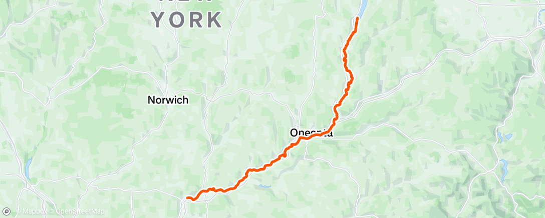 Map of the activity, 70miler w/ Brad