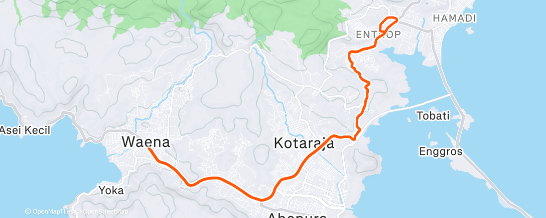 Map of the activity, Morning Ride