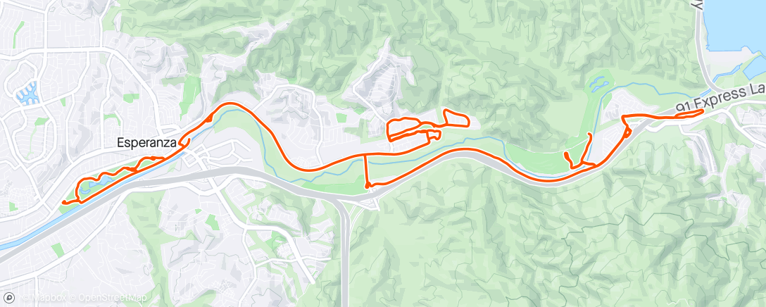 Map of the activity, Solo Sunday Green River out and back.