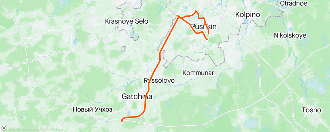 Map of the activity, Шоссе.