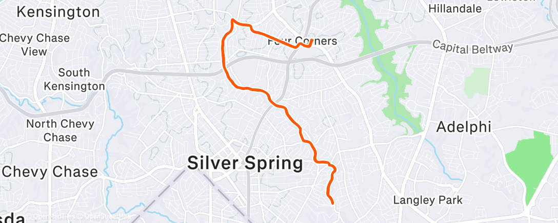 Карта физической активности (Morning Run)