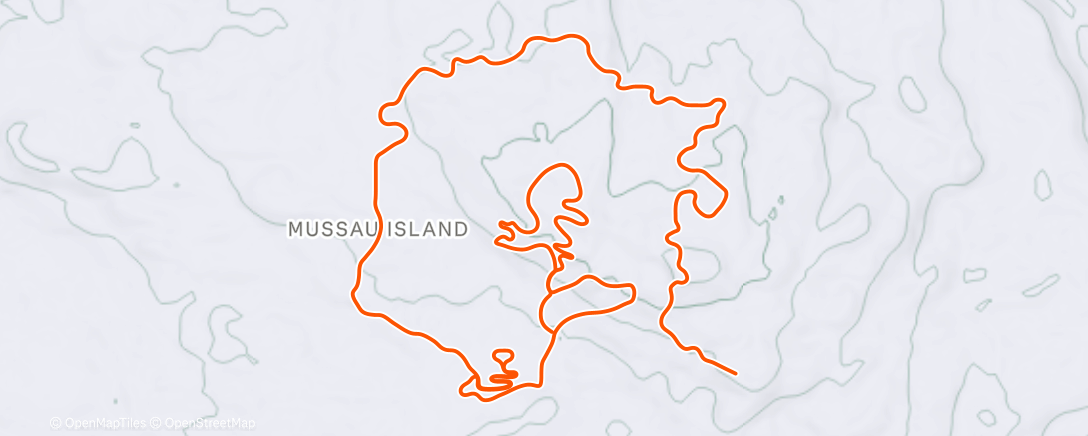 Map of the activity, TrainingPeaks Virtual - Workout: Defaticamento