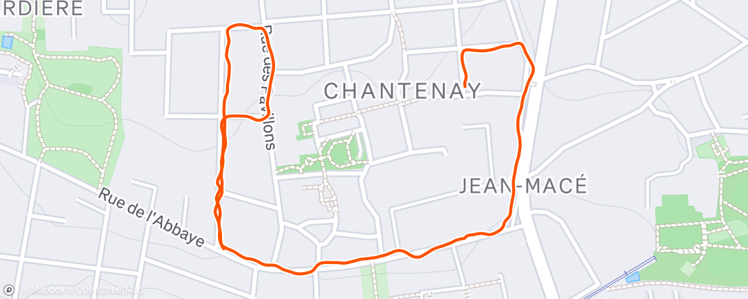 Map of the activity, Première course à pieds depuis 👶🏼 🍼 🥵