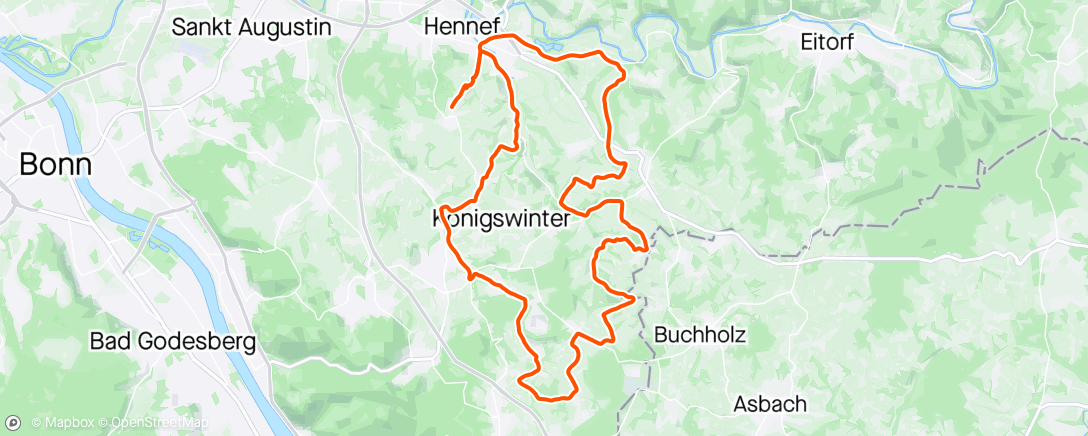 Map of the activity, Velomobil-Fahrt zur Mittagszeit