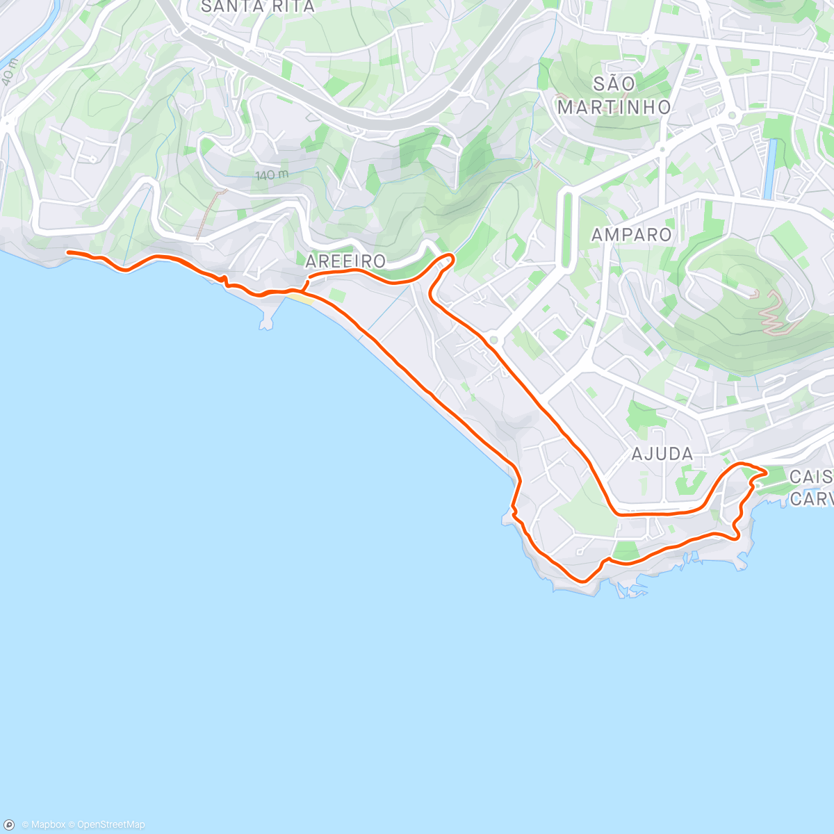 Map of the activity, 🇵🇹MIUT 115 KM🇵🇹 Warm up