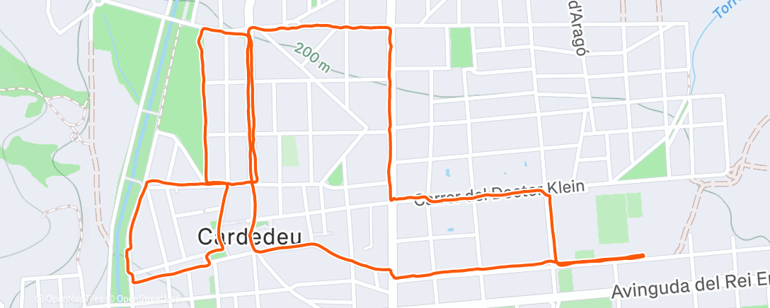 Map of the activity, Paseo